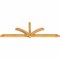 Ekena Millwork Redmond Rough Sawn Timber Gable Bracket, Western Red Cedar, 108"W x 36"H x 4"D x 4"F, 8/12 Pitch GBW108X36X0404RED00RWR - alternate 4